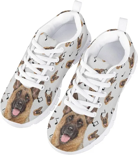 Miniatura 3 de Divertidos zapatos de tenis con estampado de perro y gato para niñas y niños, de malla ligera, zapatos deportivos casuales para correr