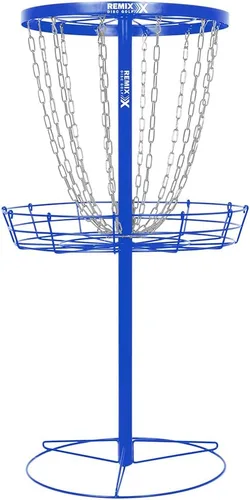 Miniatura 10 de Remix Deluxe Practice Basket for Disc Golf - Choose Your Color and Style Azul real