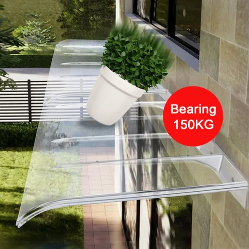 Miniatura 5 de UV Rain Snow Sunlight Protection Front Door Canopy,Window Awning Door Canopy,Outdoor Front Door Patio Canopy,Polycarbonate Cover,for Furniture