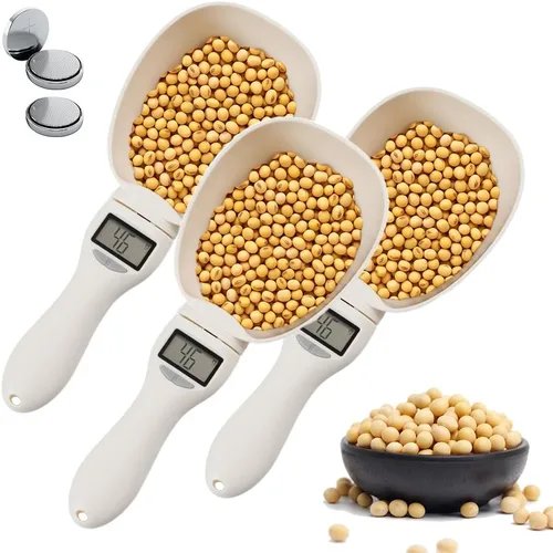 Miniatura 10 de Cuchara medidora digital, 2025 nueva escala de medición de alimentos de 28.22 oz/0.00 oz de alta precisión con pantalla LCD, cuchara medidora