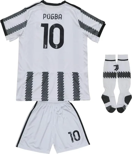 CEKFAX Juve Home #10 Paul Pogba - Juego de calcetines de fútbol americano para niños, tallas juveniles 20222023