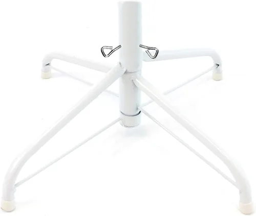 Miniatura 4 de Perfect Holiday Árbol de oropel dorado metálico de 6 pies 1000 puntas, diámetro 41 pulgadas Soporte de metal blanco, PVC-6GD