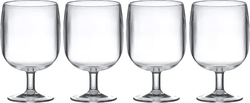 Miniatura 12 de KOXIN-KARLU Vasos acrílicos clásicos apilables de plástico de 12 onzas, juego de 6 vasos transparentes