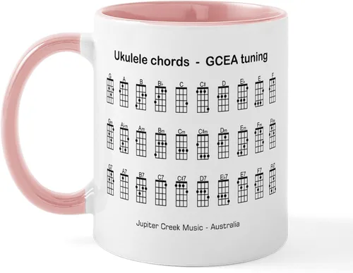 Miniatura 7 de CafePress Peace Love - Taza de café de cerámica para ukelele (11 oz (11.0 fl oz)