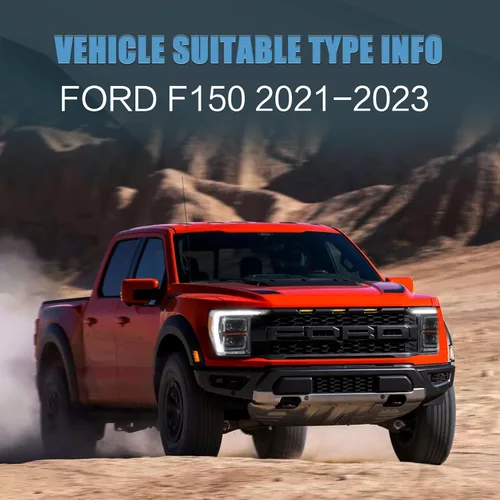 Miniatura 2 de VLAND Conjunto de faros delanteros para Ford F150 2021-2023 14ª generación XL, XLT, Lariat, Tremor, Raptor, King Ranch, Platinum, Limited, proyector