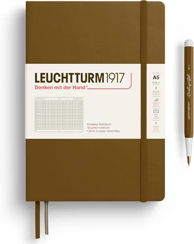 Miniatura 29 de LEUCHTTURM1917 - Cuaderno de tapa dura mediano A5 con 251 páginas numeradas para escritura y diario (lila, con puntos)