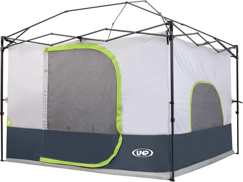 Miniatura 11 de UNP Cubo de camping Tienda de campaña lateral desplegable para toldos de 10 x 10 pies, carpa de fácil instalación gazebo