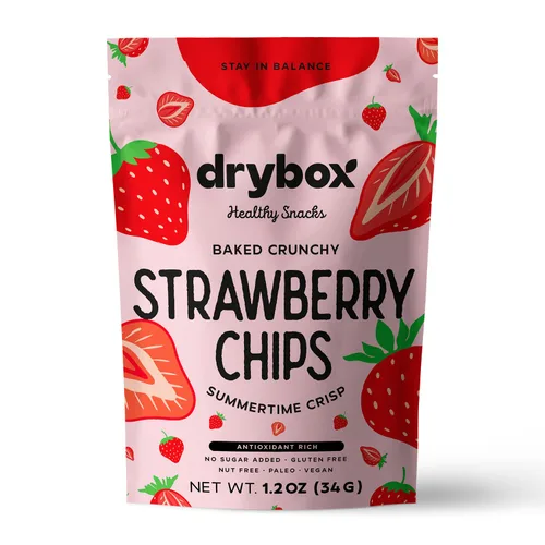 Miniatura 18 de Drybox Chips de manzana seca sin azúcar añadido, paquete de 3 patatas fritas de manzana, paquetes de aperitivos de manzana en rodajas al horno