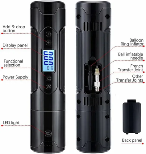 Miniatura 3 de RiToEasysports Automatic Electric Pneumatic, 300PSI 12V Mini Compressor Air Pump Electric Tire Air Inflator Pump Mini Air Compressor
