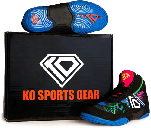 Miniatura 3 de KO Sports Gear Zapatos de lucha para jóvenes y niños, ideales para luchadores jóvenes