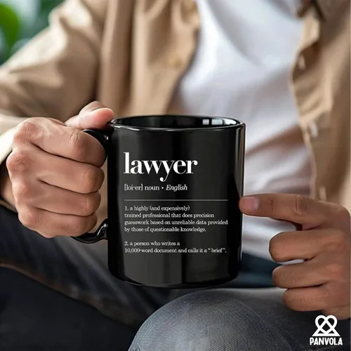 Miniatura 8 de Taza con definición de abogado, regalos de abogado, estudiantes de derecho, regalos de graduación para nuevos abogados, vasos de cerámica, 11 onzas