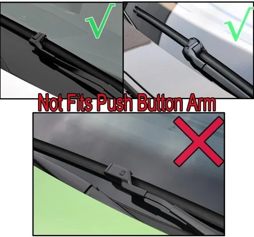 Miniatura 2 de Juego de limpiaparabrisas delantero y trasero compatible con Mercedes Benz Clase C W204 2009-2012 parabrisas ventana 24 + 24 + 12 pulgadas