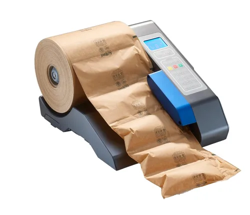 Miniatura 13 de IDL Packaging EcoWave-8.3 Almohadas de aire para embalaje, 15 pulgadas de ancho y 1300 pies de largo con película neutra de CO2 (1 rollo), bolsas