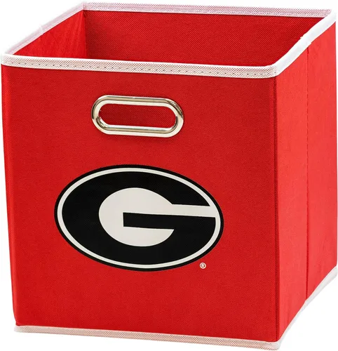 Miniatura 31 de Franklin Sports Cubos de almacenamiento de tela del equipo universitario de la NCAA hechos para adaptarse a organizadores de almacenamiento