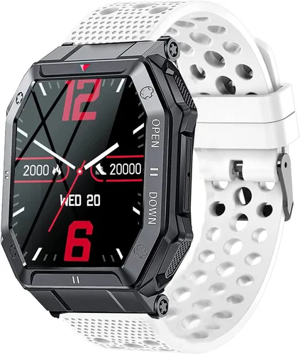 Miniatura 8 de Compatible con EIGIIS K55 Smartwatch Bandas, silicona de repuesto correa deportiva con hebilla de metal compatible con KOSPET TANK T1 PRO/EIGIIS K22
