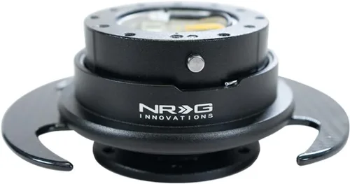 Miniatura 2 de NRG Innovations NRG-SRK-650BK-CF GEN 3.0 Race - Adaptador de cubo de liberación rápida para volante de carrera, diseño de 6 agujeros y patrones