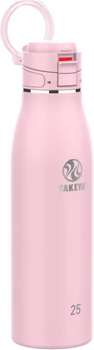 Miniatura 13 de Takeya Traveler - Taza de café de viaje de acero inoxidable con tapa abatible (25 onzas, ónix) – Taza aislada a prueba de fugas para café y té Ónice