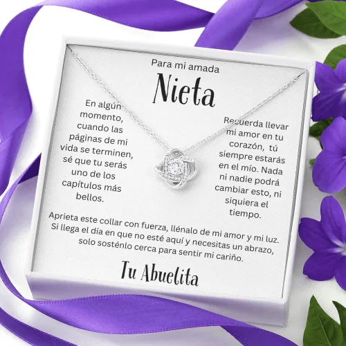 Miniatura 4 de LEO'S PRINT SHOP Regalo para Nieta de Abuela para Nieta, Regalo Graduación, Confirmación, Collar personalizado, Nieta Cumpleaños, Hermosa Cadena