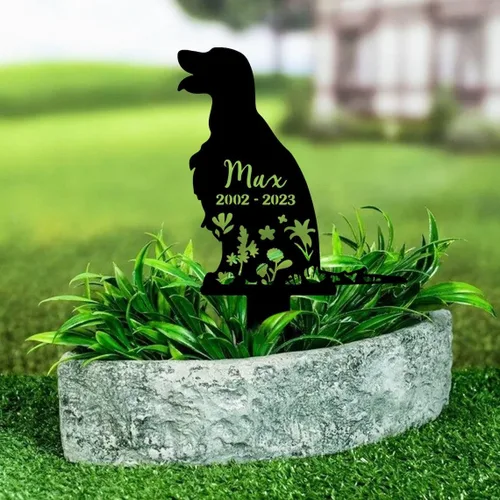 Miniatura 7 de Estaca de jardín para perro Shih Tzu personalizada con corazón, recuerdo de mascotas, corazón infinito, regalo para los amantes de los perros Shih