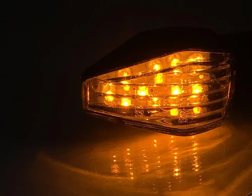 Miniatura 4 de Indicadores intermitentes LED de carbono para motocicleta, intermitentes, luces intermitentes compatibles con Kawasaki Ninja H2R