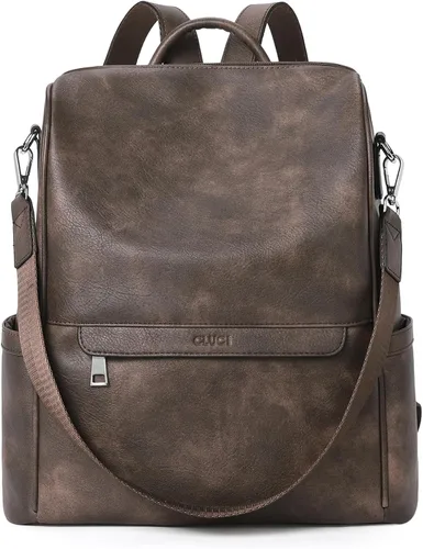 CLUCI Mochila Bolso para Mujeres de Cuero PU Antirrobo Grande de Diseñador de Moda Bolsa de Viaje Bolsos de Hombro para Damas Purse, Fashion,