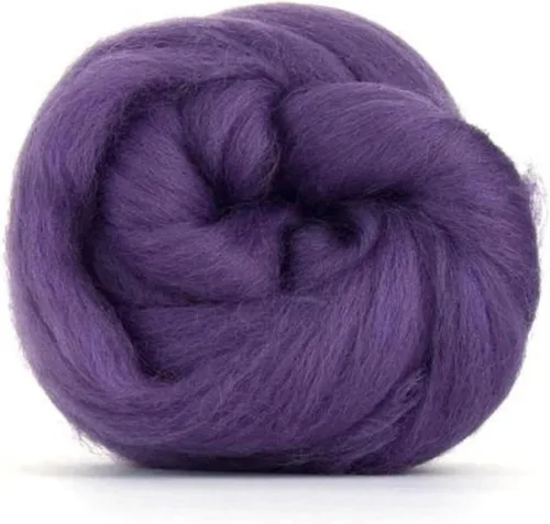 Miniatura 7 de Revolution Fibers Lana Corriedale teñida 8.2 onzas de parte superior de lana peinada de primera calidad 26 micras, 100% lana Corriedale pura