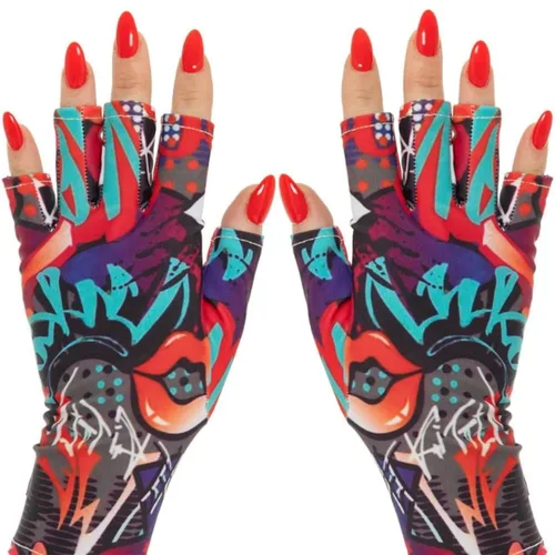 Miniatura 33 de ManiGlovz - Guantes de uñas originales con protección UPF 50+ UV Guantes de manicura de gel y guantes anti UV sin dedos para mujeres Se pueden