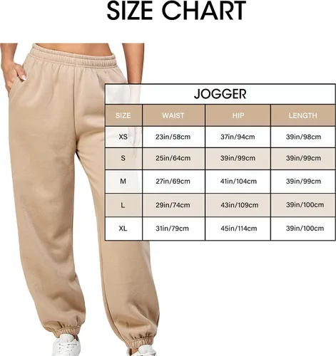 Miniatura 5 de IUUI Pantalones deportivos casuales de forro polar holgados para mujer, pantalones deportivos plegables de cintura alta, pantalones deportivos