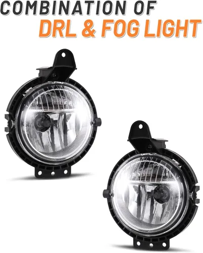Miniatura 7 de Conjunto de luz antiniebla para parachoques delantero para Mini Cooper R56/Mini Clubman 2006-2013 2007-2015 con lente transparente, juego