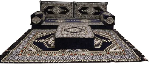 Miniatura 70 de arabicsofa Sofá de piso árabe Jalsa - Sofá tradicional hecho a mano para sala de estar