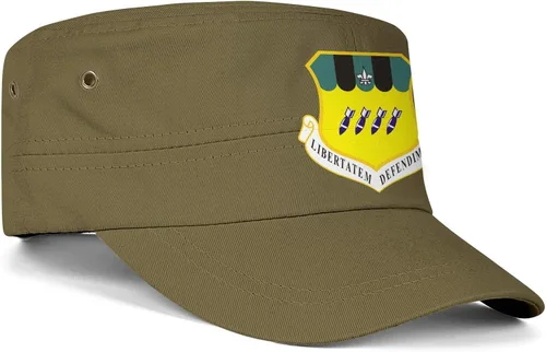 Miniatura 3 de Cadet Army Cap 2D Bomb Wing Adjustable Baseball Hat Vintage Military Flat Top Cap