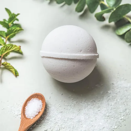 Miniatura 2 de LA SALT CO Breathe - Bomba de baño, 8 onzas, grande, hecha a mano con ingredientes naturales, sal del Himalaya rica en minerales, libre de crueldad
