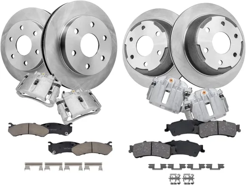 Miniatura 46 de Detroit Axle - Rotores de freno para Chrysler 200 2015 2016 2017, Rotores de freno de disco de reemplazo: 12.01" pulgadas delantero y 10.95