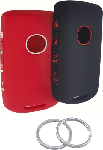 2 piezas Fundas de silicona para llavero inteligente de 4 botones, compatibles con 2023 2022 2021 2020 2019 Mazda 3 6 CX-30 CX-5 CX-9 CX-50