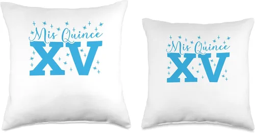 Miniatura 3 de 15 Birthday Quinceanera Gifts Sweet 15 Mexican Birthday Party Quinceanera Mis Quince Años - Almohada de 16 x 16 pulgadas, multicolor