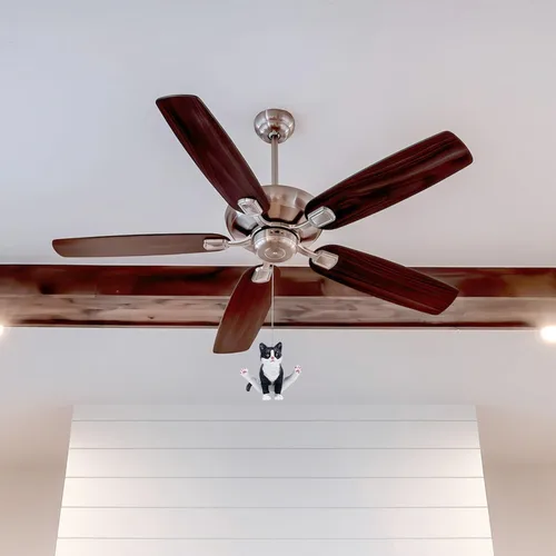 Miniatura 4 de Cadena de tirón del ventilador de techo de gato Dotlite, extensión de encanto con tira de cadena de gato de gimnasio realista y linda, cadenas