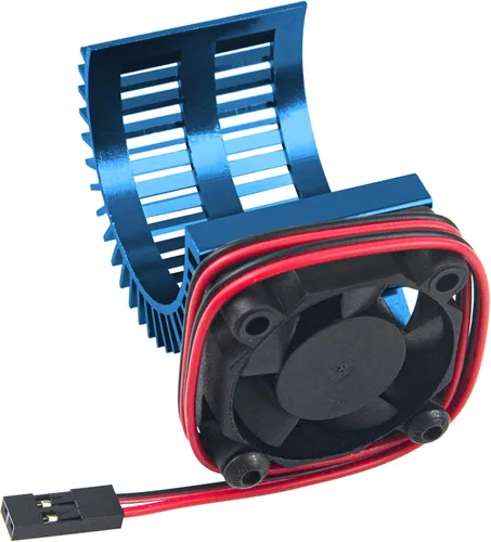 Miniatura 10 de Disipador de calor de motor RC 540 545 550 sin escobillas cepillado con ventilador de enfriamiento de 5-6 V compatible con Traxxas HSP HPI Wltoys