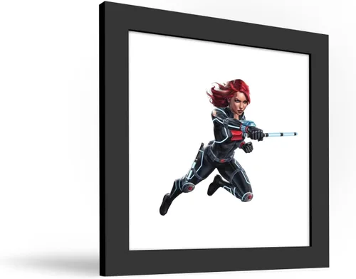 Miniatura 2 de Trends International Gallery Pops Marvel Comics Avengers - Póster de pared de viuda negra, 12 x 12 pulgadas, versión enmarcada en negro