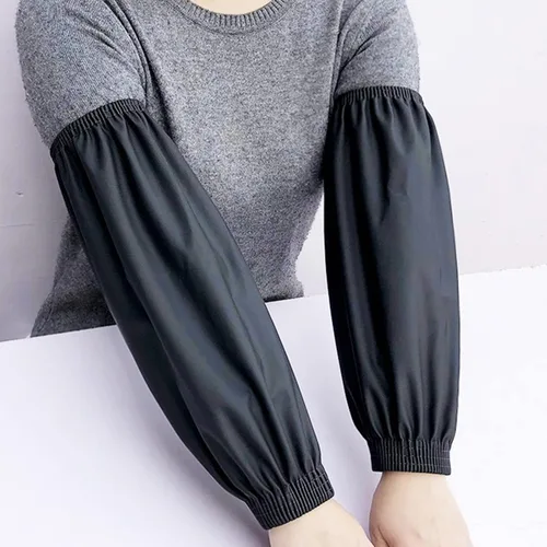 Miniatura 7 de Fundas impermeables para brazos, 2 pares de fundas de poliuretano para limpiar peces, mangas de brazo para lavar platos, manga impermeable