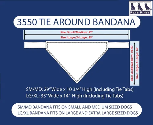Miniatura 2 de Pets First NFL Dallas Cowboys TIE - Bandana para perro, grande/XL. Bandana para perro, babero para mascotas, gatos, perros, la mejor bandana