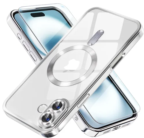 Miniatura 35 de Misea Funda magnética para iPhone 14 compatible con MagSafe [nunca amarillenta] [protección contra caídas de grado militar] protector completo