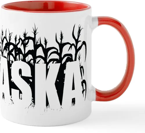 Miniatura 92 de CafePress I Love Nebraska Taza de café de cerámica de 11 oz (11.0 fl oz)