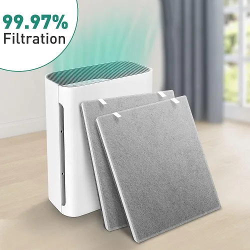 Miniatura 4 de Paquete de 2 filtros de repuesto para purificador de aire Vital 100 compatibles con filtro de aire LEVOIT Vital 100, filtro de aire True H13 HEPA 3