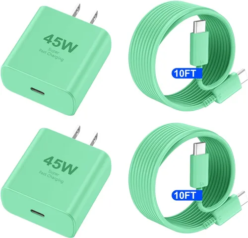 Miniatura 17 de Cargador para iPhone 17 16 Pro Max de carga rápida, 45W USB C Cargador súper rápido bloque con cable de carga tipo C de 3.05m para iPhone 17 Pro