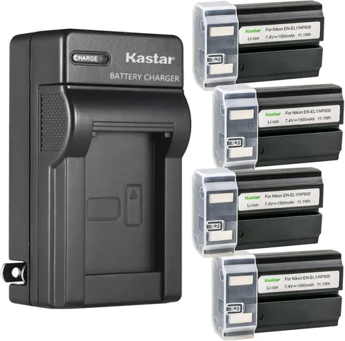 Miniatura 9 de Kastar Paquete de 1 cargador de batería EN-EL1 y cargador de pared de CA para Nikon Coolpix 5700, Cooipix 8700, Coolpix 775, Coolpix 880, Coolpix