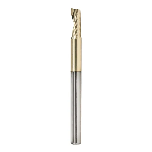 Miniatura 7 de Amana Tool CNC de carburo sólido espiral O flauta arriba-corte, broca de aluminio de corte de enrutador, recubierto de ZrN, 51470-Z, 1/16 D x 1/4 CH