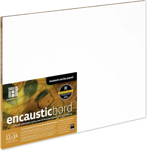 Miniatura 12 de Ampersand Art Supply Panel de pintura de madera: Serie Museo Encausticbord, 7/8 pulgadas de profundidad, 8 "x 10" Profundidad de 7/8 pulgadas