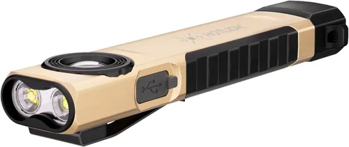 HOTLIGH Linterna recargable magnética - 700 lúmenes linterna LED con diseño de clip, linterna plana para reparación de coches/campamento/emergencia