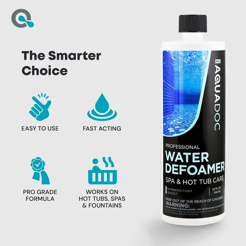 Miniatura 6 de AquaDoc - Antiespumante para bañera de hidromasaje, antiespumante de spa para propietarios de tinas de hidromasaje, 32 onzas, antiespuma