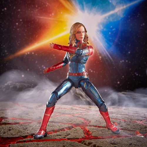 Miniatura 6 de Marvel Capitán Marvel - Figura de disfraz de Capitán Marvel de 6 pulgadas para coleccionistas, niños y fanáticos